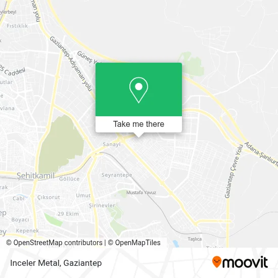 Inceler Metal map