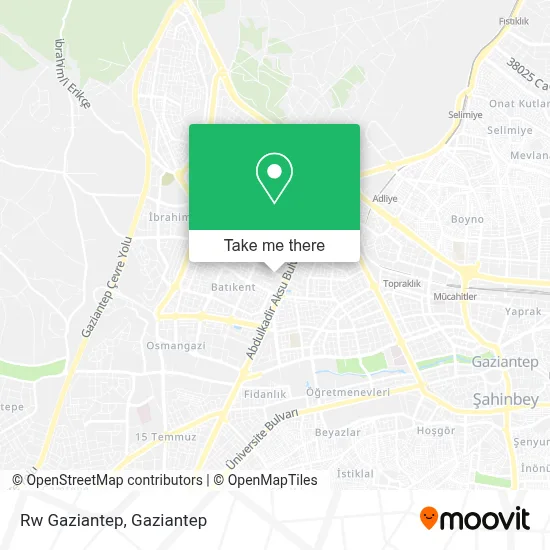 Rw Gaziantep map