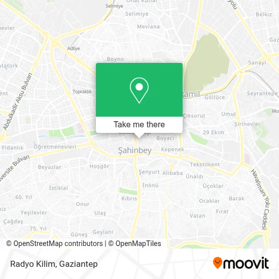Radyo Kilim map