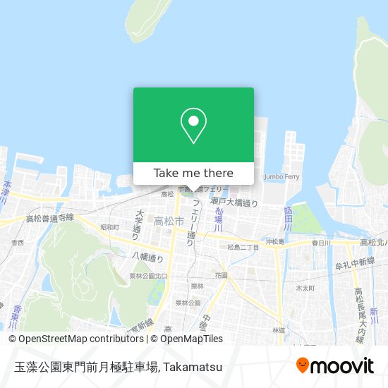 玉藻公園東門前月極駐車場 map