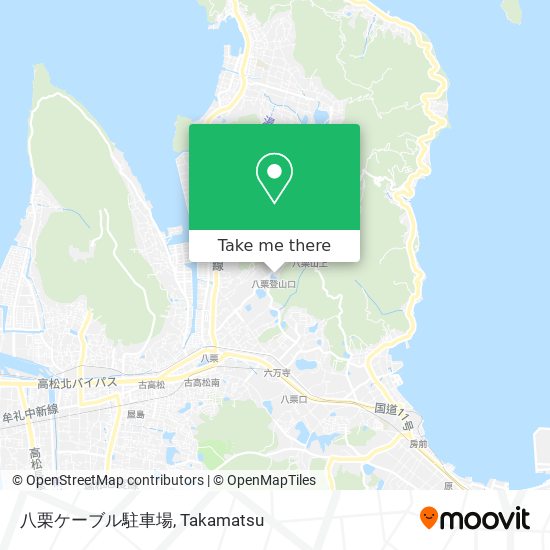 八栗ケーブル駐車場 map