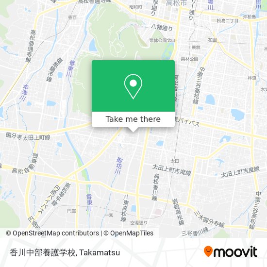 香川中部養護学校 map