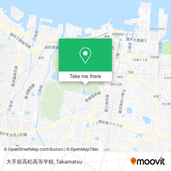 大手前高松高等学校 map