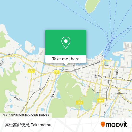 How To Get To 高松茜郵便局 In Takamatsu By Bus Or Train