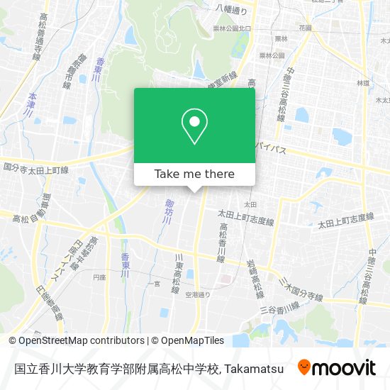 国立香川大学教育学部附属高松中学校 map
