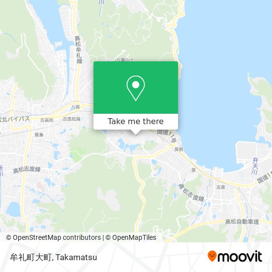 牟礼町大町 map