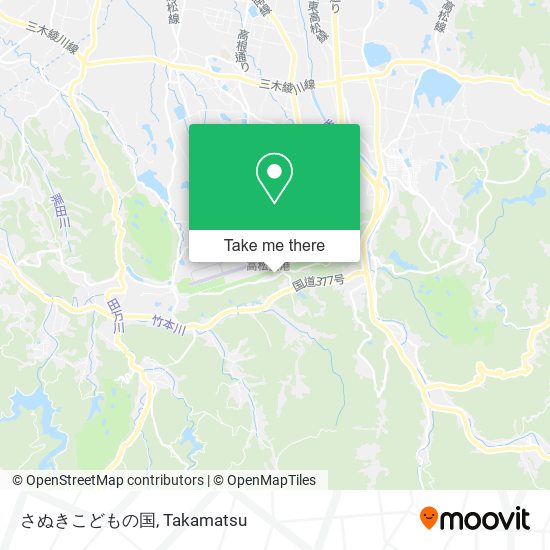 さぬきこどもの国 map