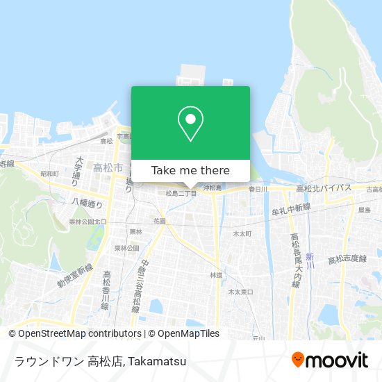 ラウンドワン 高松店 map