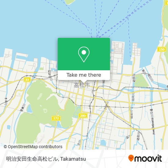 怎樣搭巴士或火車去takamatsu的明治安田生命高松ビル Moovit