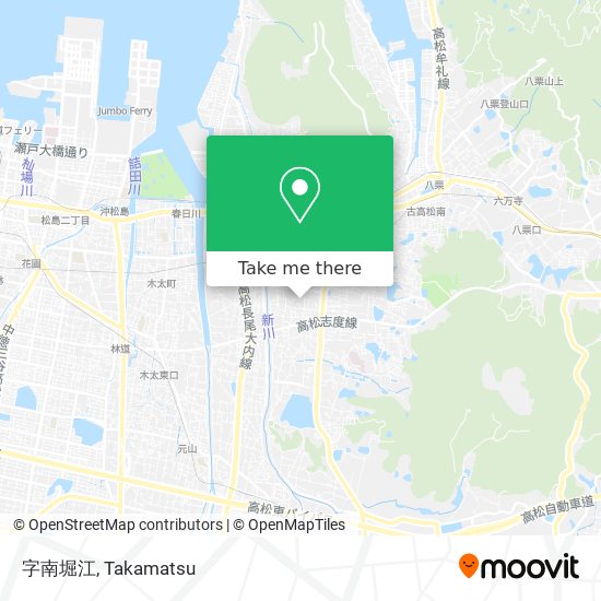 字南堀江 map