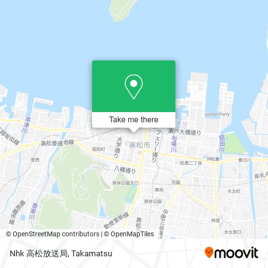 Nhk 高松放送局 map