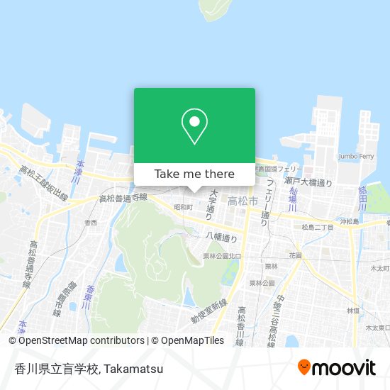 香川県立盲学校 map