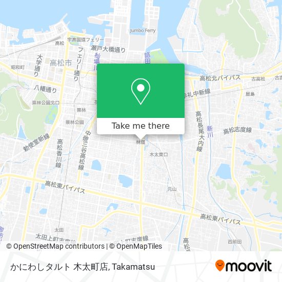 かにわしタルト 木太町店 map