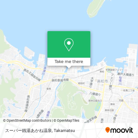 スーパー銭湯あかね温泉 map