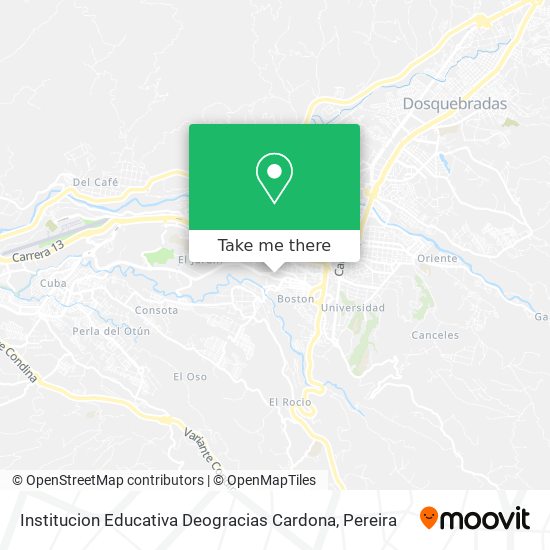 Mapa de Institucion Educativa Deogracias Cardona