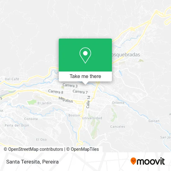 Mapa de Santa Teresita