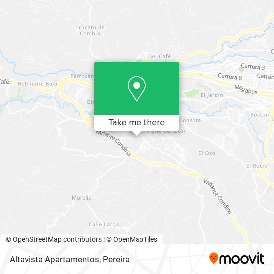 Altavista Apartamentos map