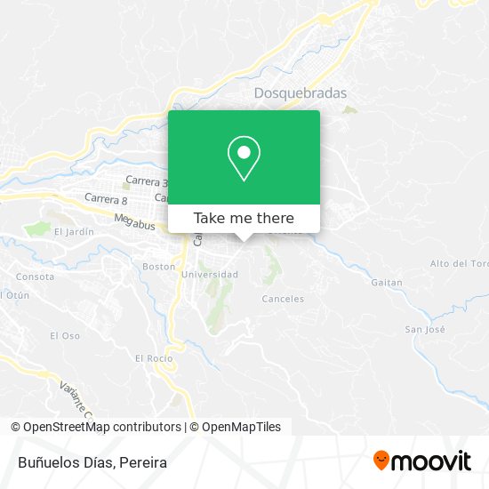 Buñuelos Días map