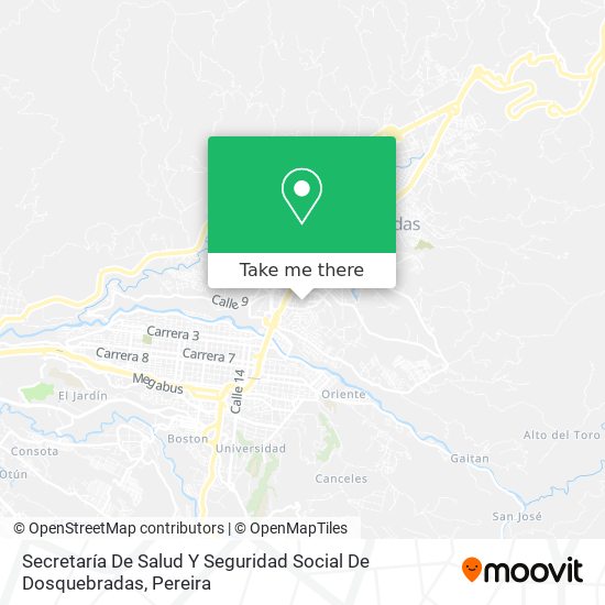 Secretaría De Salud Y Seguridad Social De Dosquebradas map