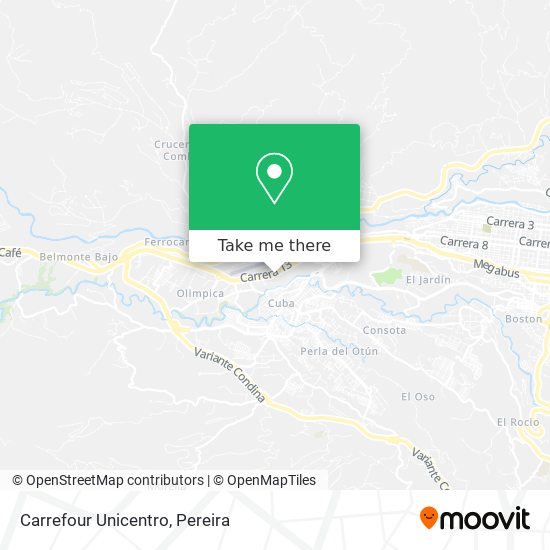 Mapa de Carrefour Unicentro