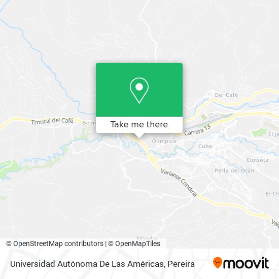 Mapa de Universidad Autónoma De Las Américas