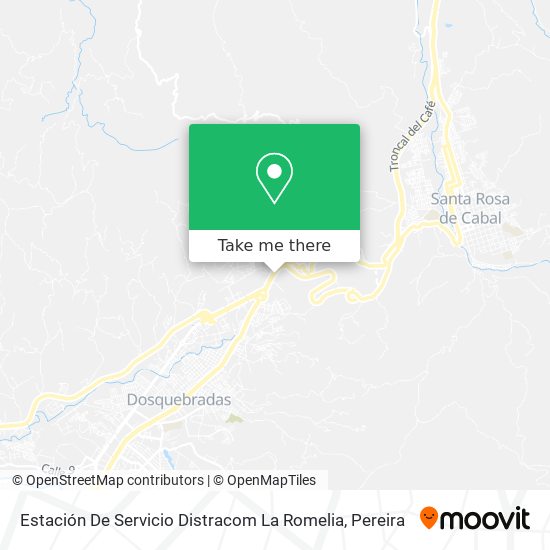 Mapa de Estación De Servicio Distracom La Romelia