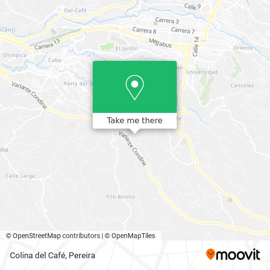 Mapa de Colina del Café