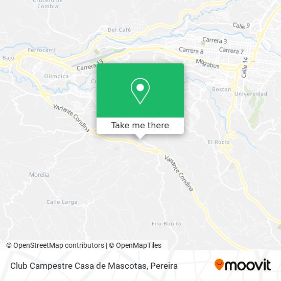 Club Campestre Casa de Mascotas map