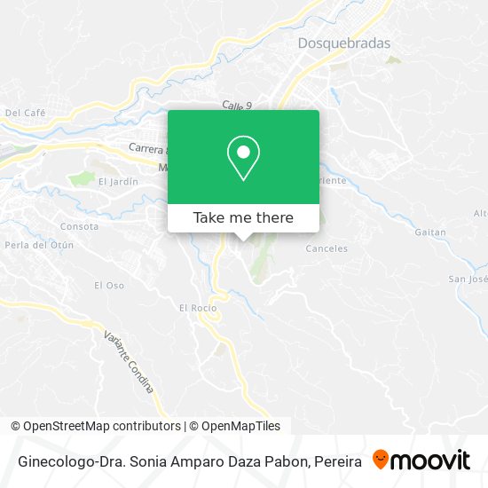 Ginecologo-Dra. Sonia Amparo Daza Pabon map