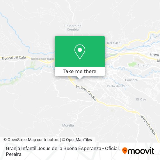 Mapa de Granja Infantil Jesús de la Buena Esperanza - Oficial