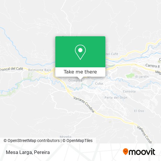 Mesa Larga map
