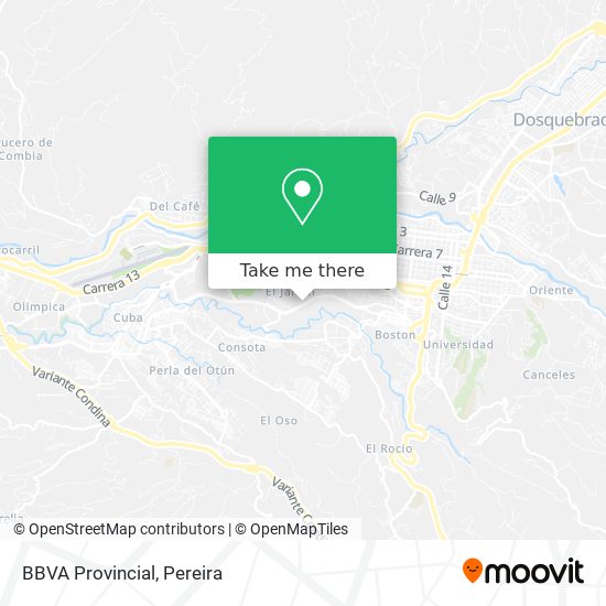 Mapa de BBVA Provincial