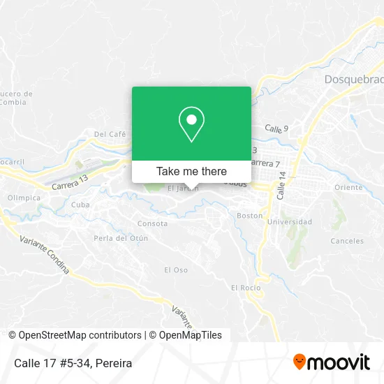 Mapa de Calle 17 #5-34