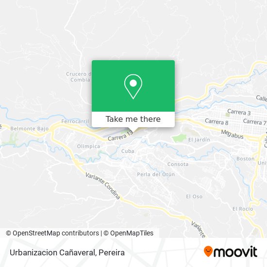 Mapa de Urbanizacion Cañaveral