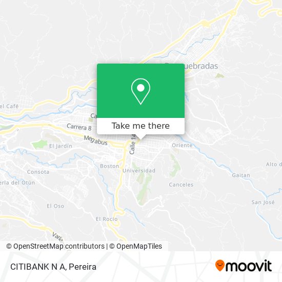 Mapa de CITIBANK N A