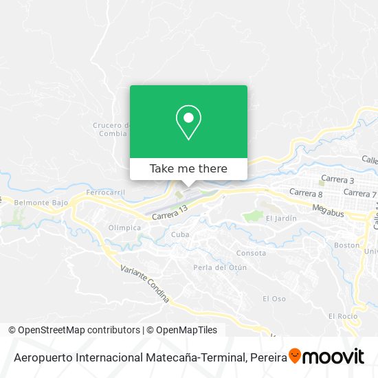 Aeropuerto Internacional Matecaña-Terminal map