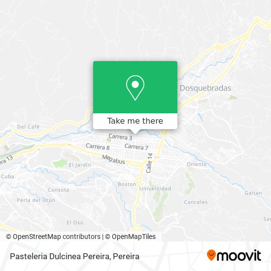Pasteleria Dulcinea Pereira map