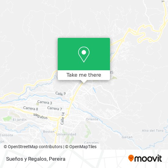 Sueños y Regalos map