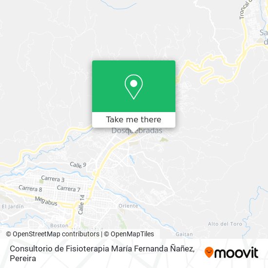 Mapa de Consultorio de Fisioterapia María Fernanda Ñañez