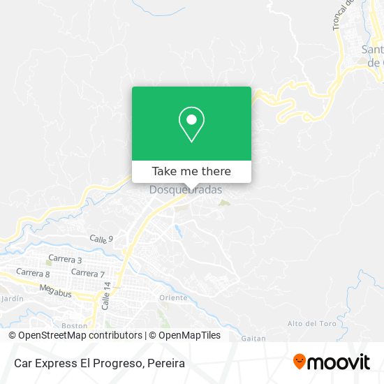 Mapa de Car Express El Progreso
