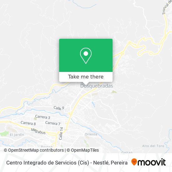 Mapa de Centro Integrado de Servicios (Cis) - Nestlé