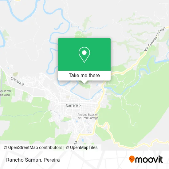 Rancho Saman map
