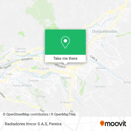 Radiadores Imcor S.A.S map