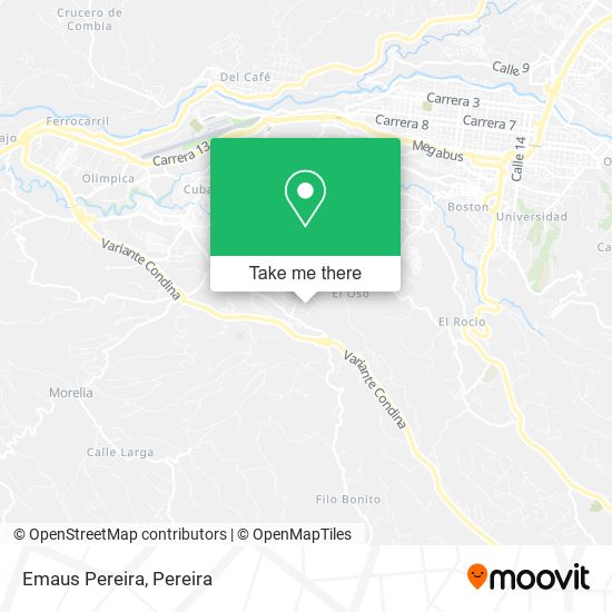 Mapa de Emaus Pereira