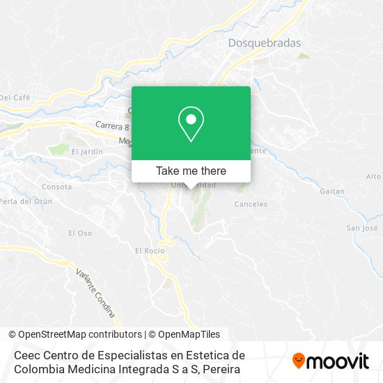 Mapa de Ceec Centro de Especialistas en Estetica de Colombia Medicina Integrada S a S