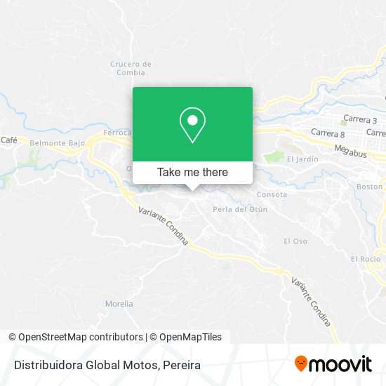 Distribuidora Global Motos map