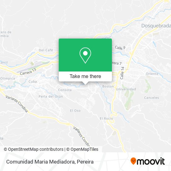 Mapa de Comunidad Maria Mediadora