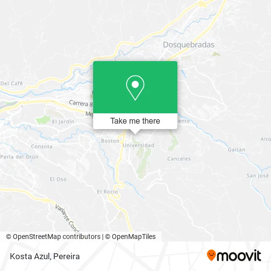 Kosta Azul map