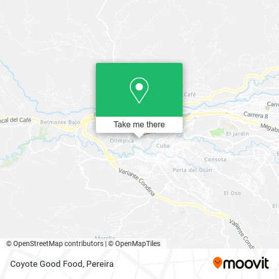 Mapa de Coyote Good Food
