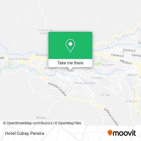 Hotel Cubay map